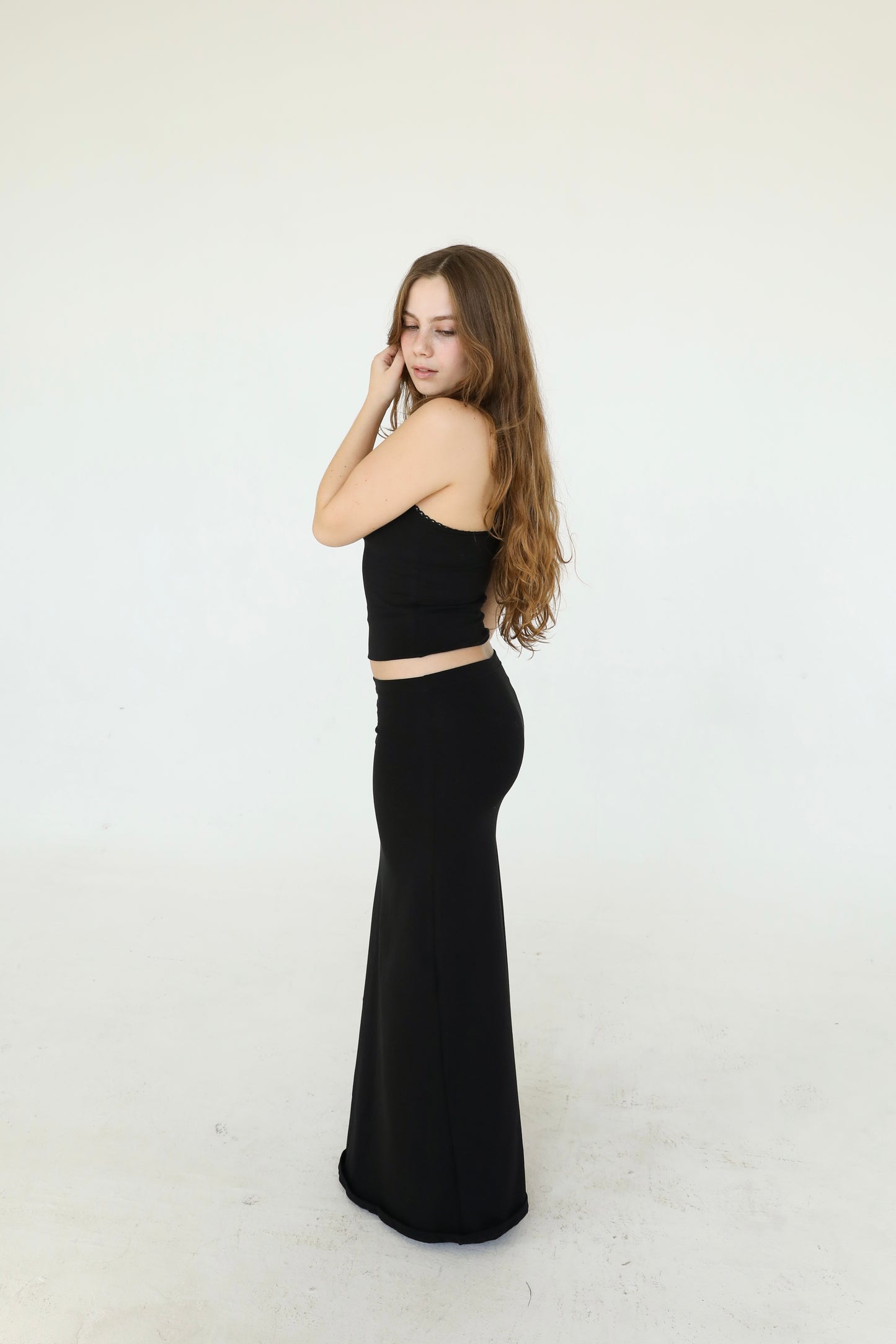the julie maxi skirt // black
