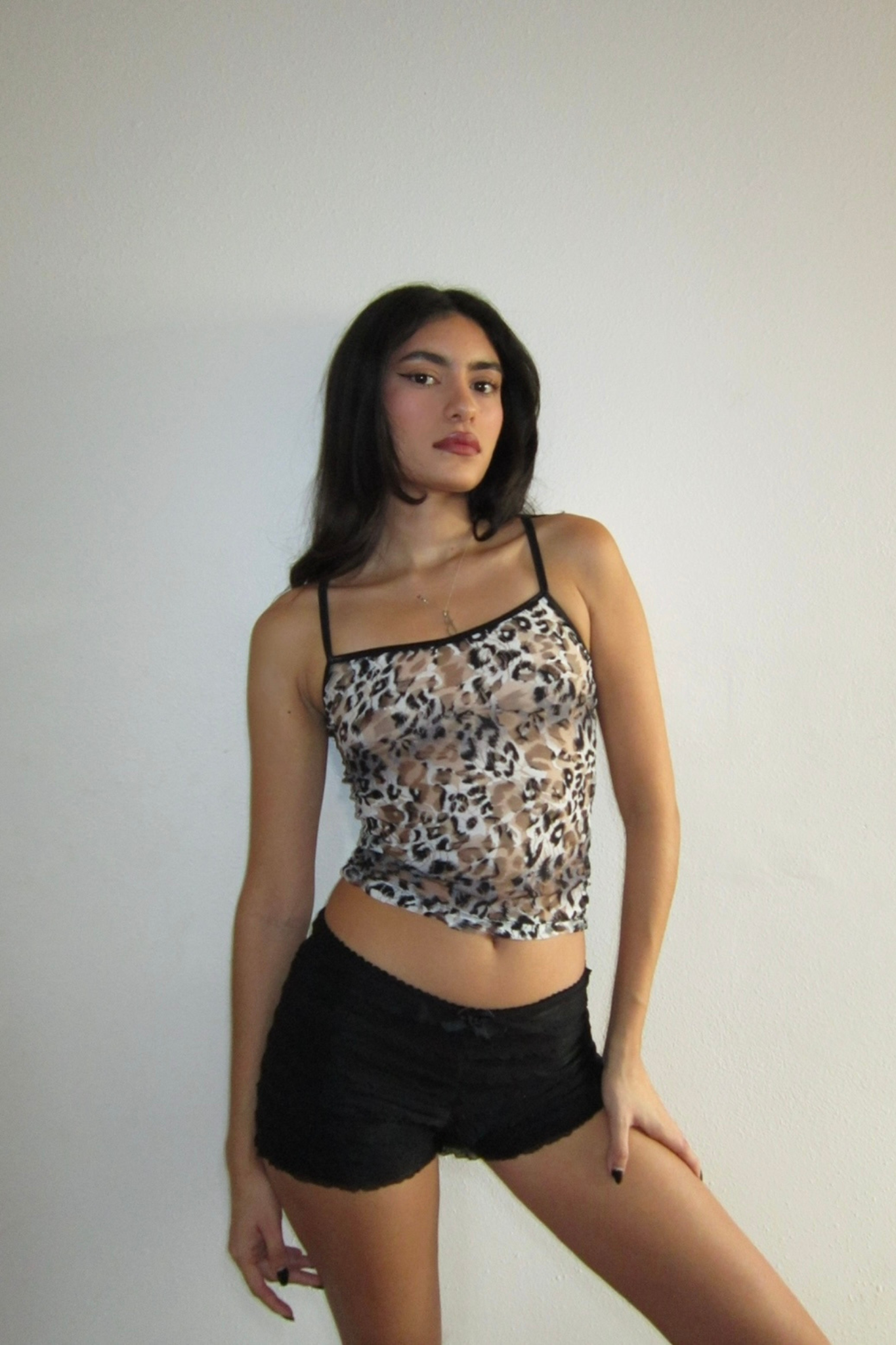the zoe cami top // b&w