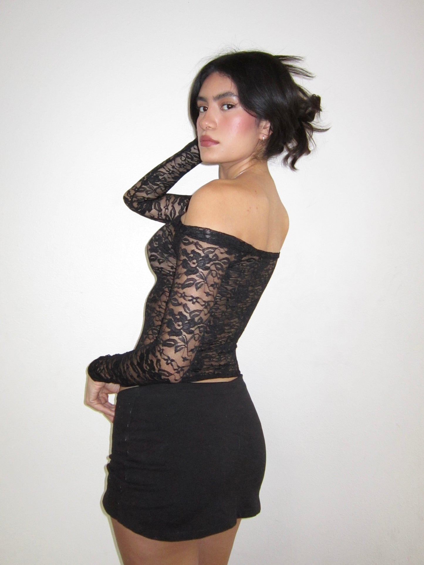 the emma long sleeve top // black