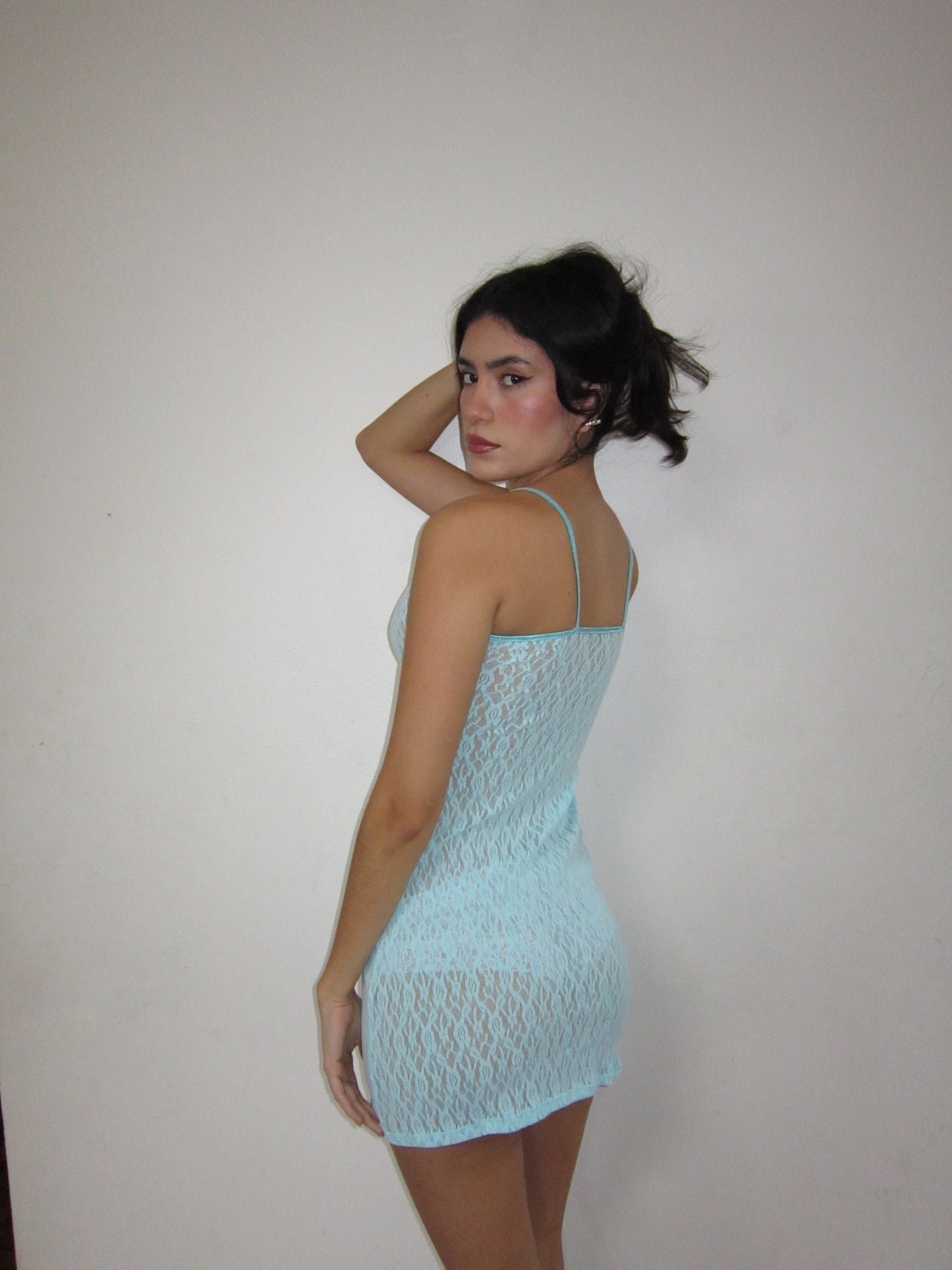 the diana mini dress // turquoise