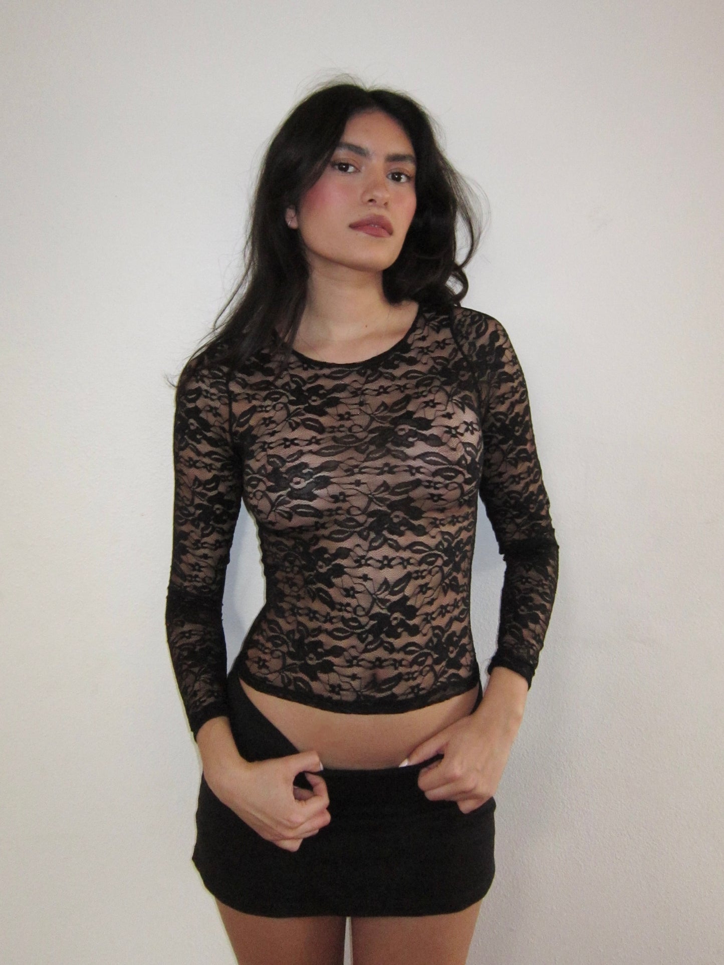 the camille top // black