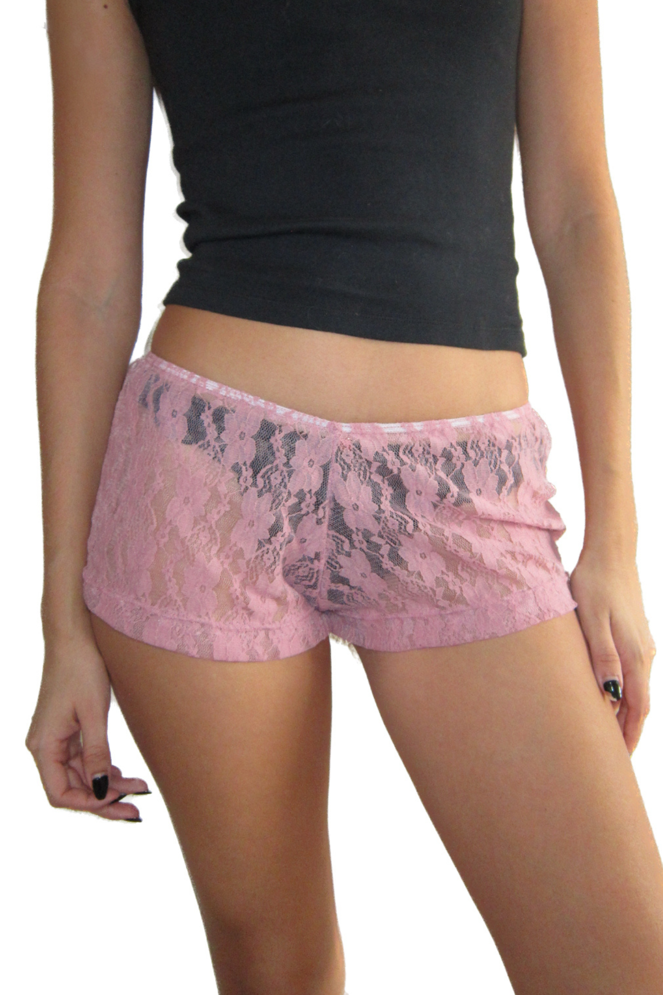 the emily shorts // blush pink