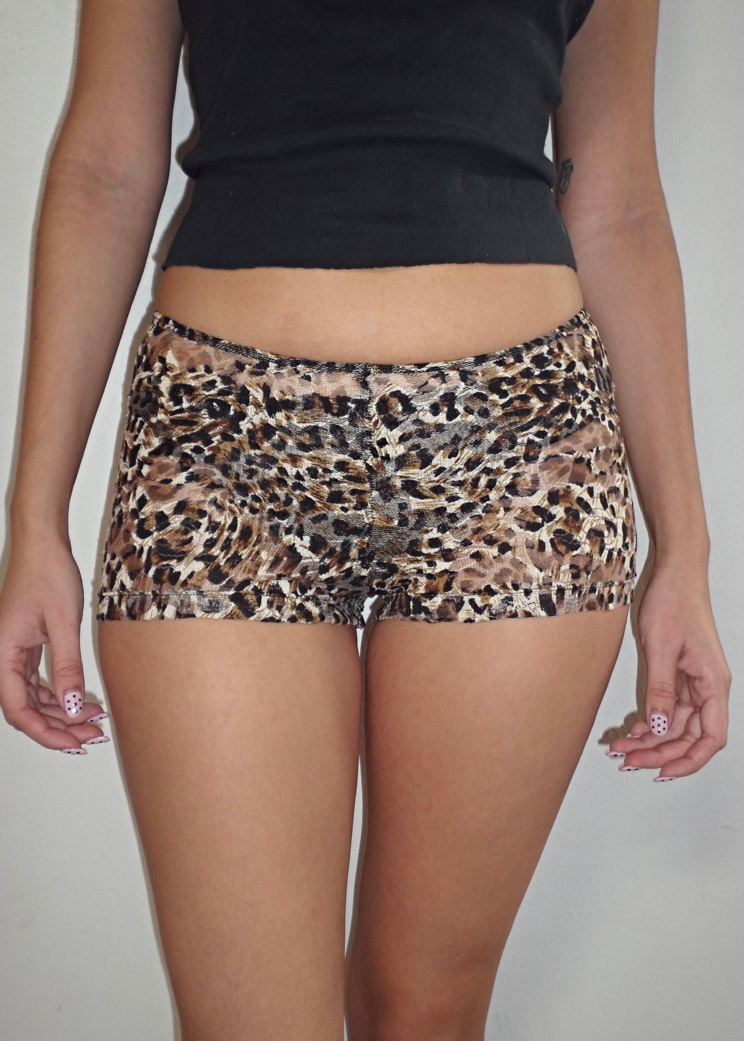 cheetah lace shorties