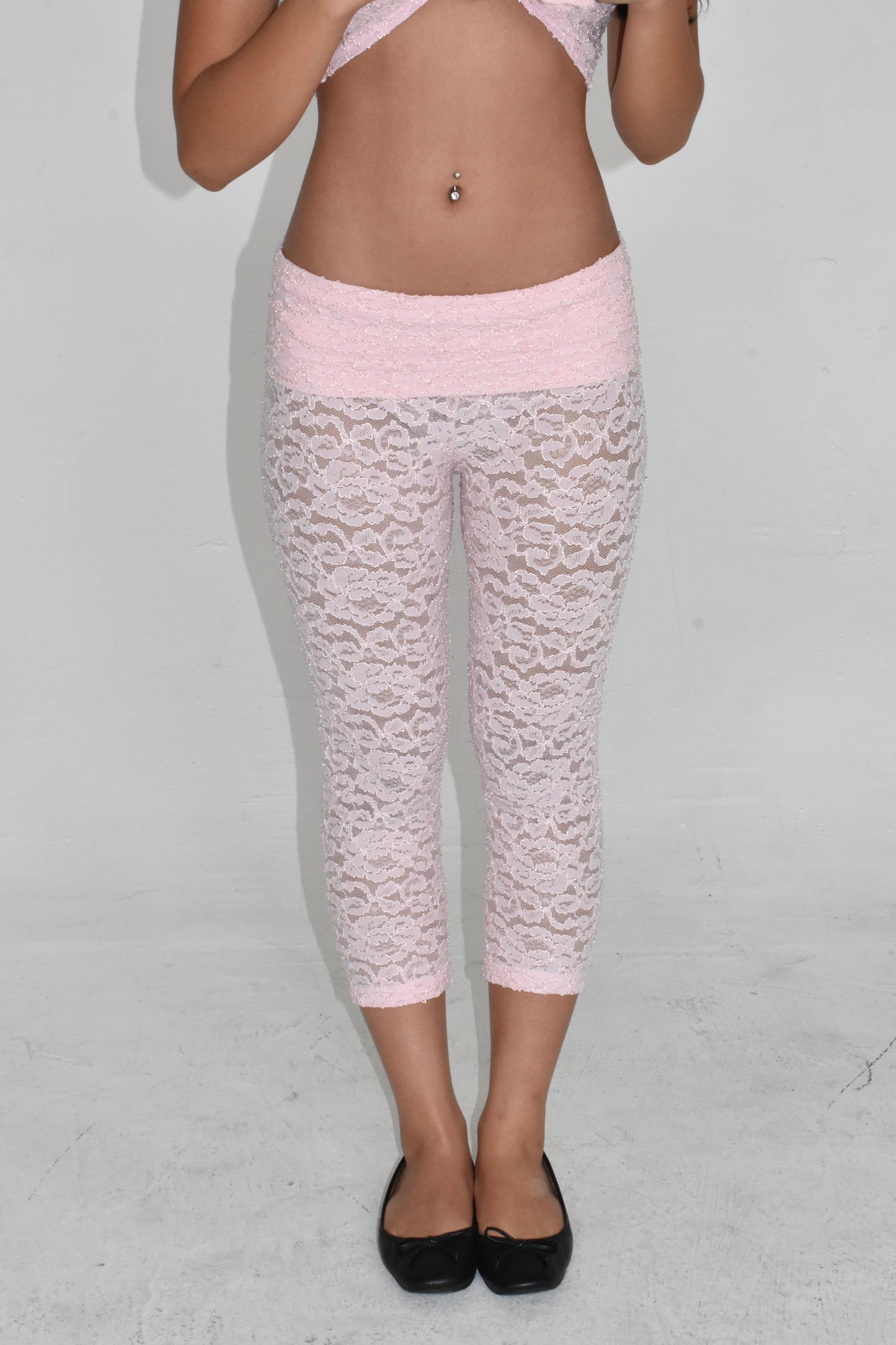 the serena capris // baby pink