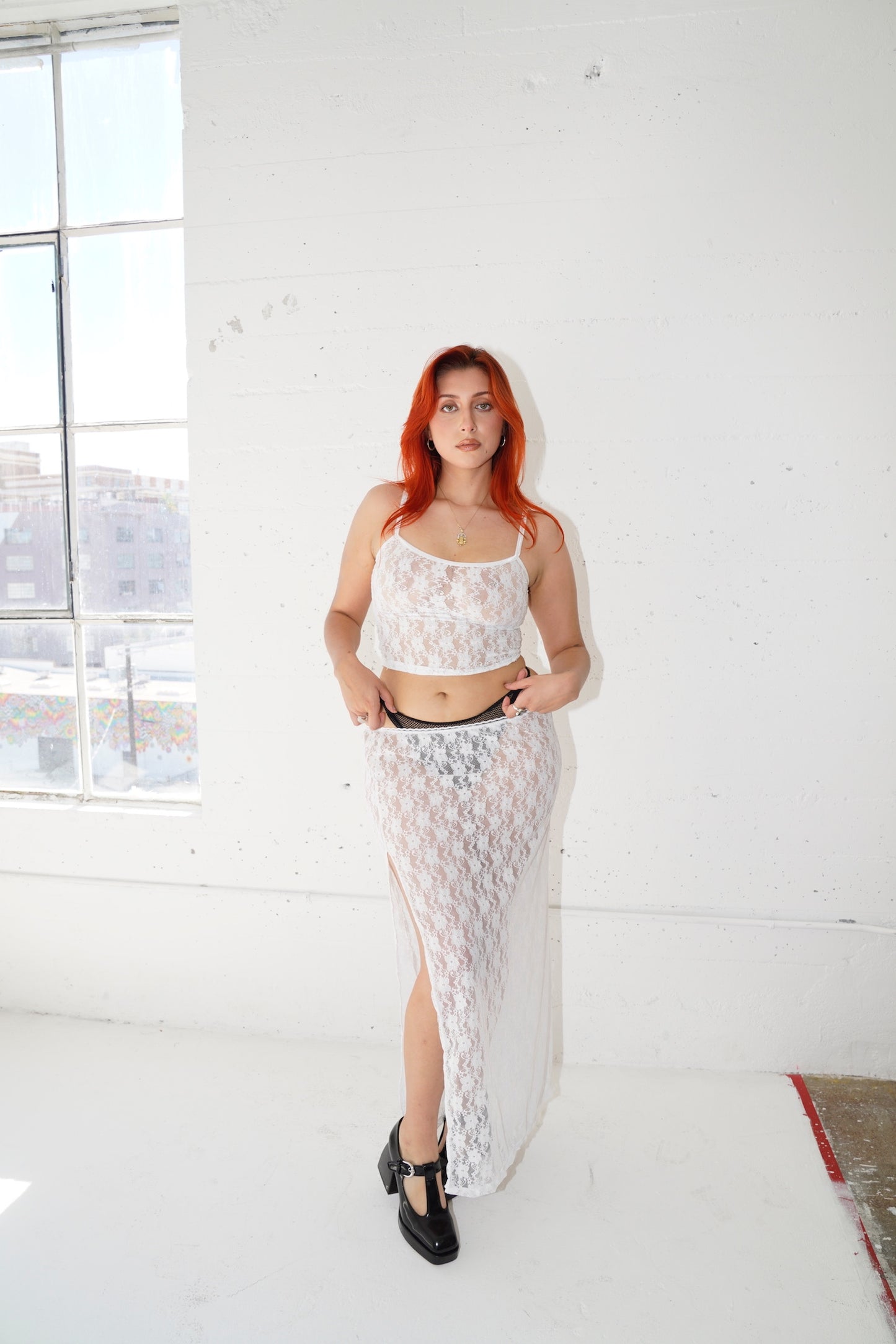 the emma maxi skirt // white
