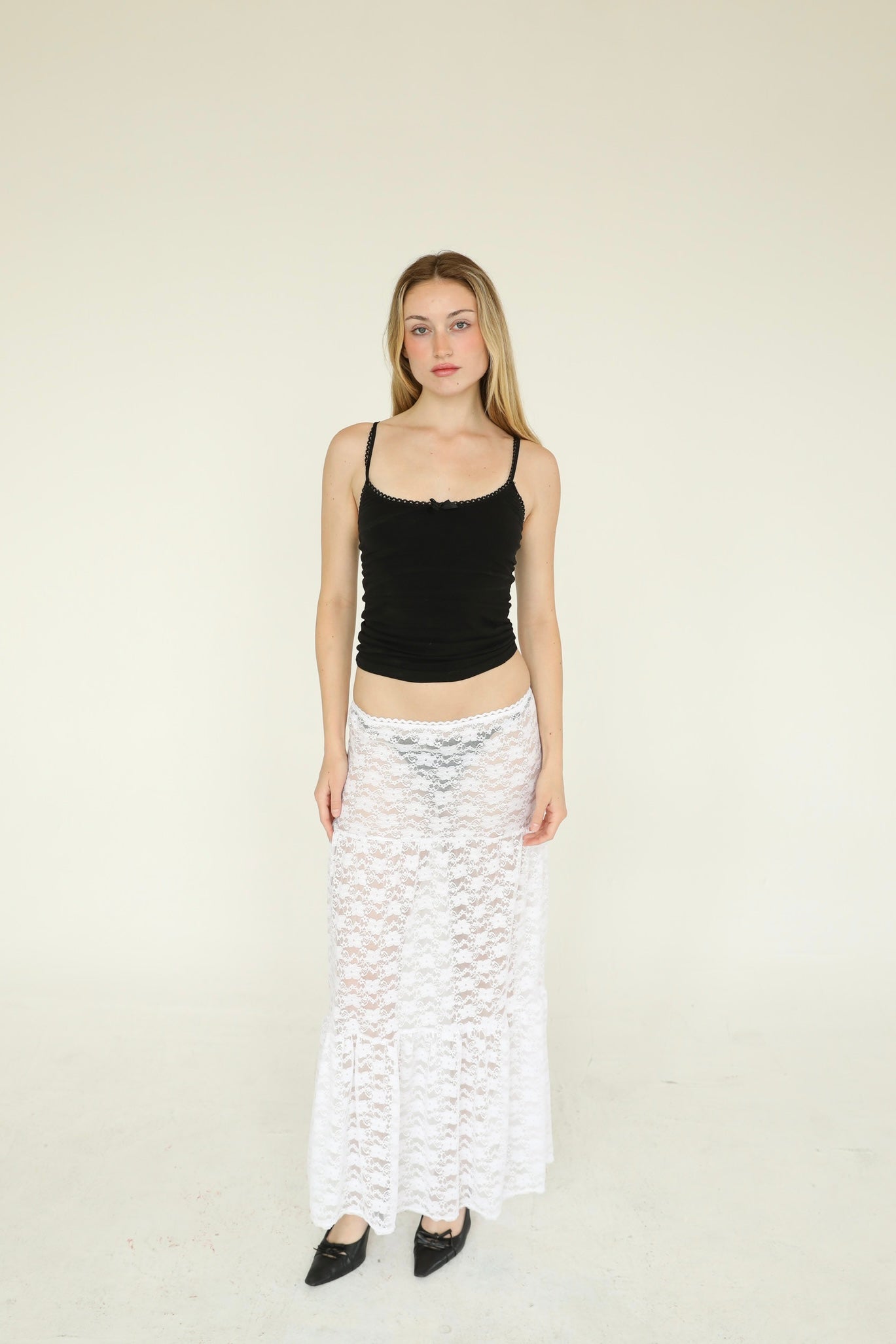 the lily maxi skirt // white