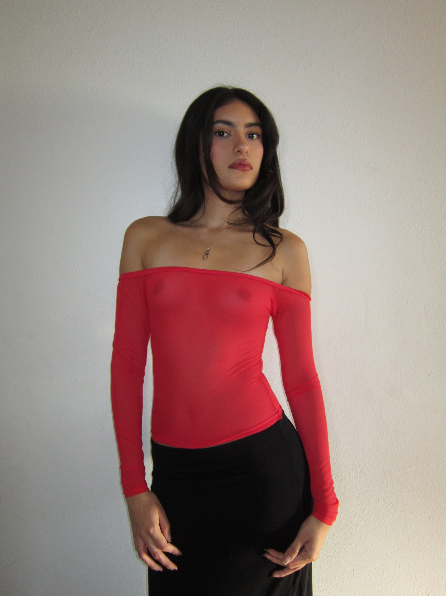 the layla long sleeve // red