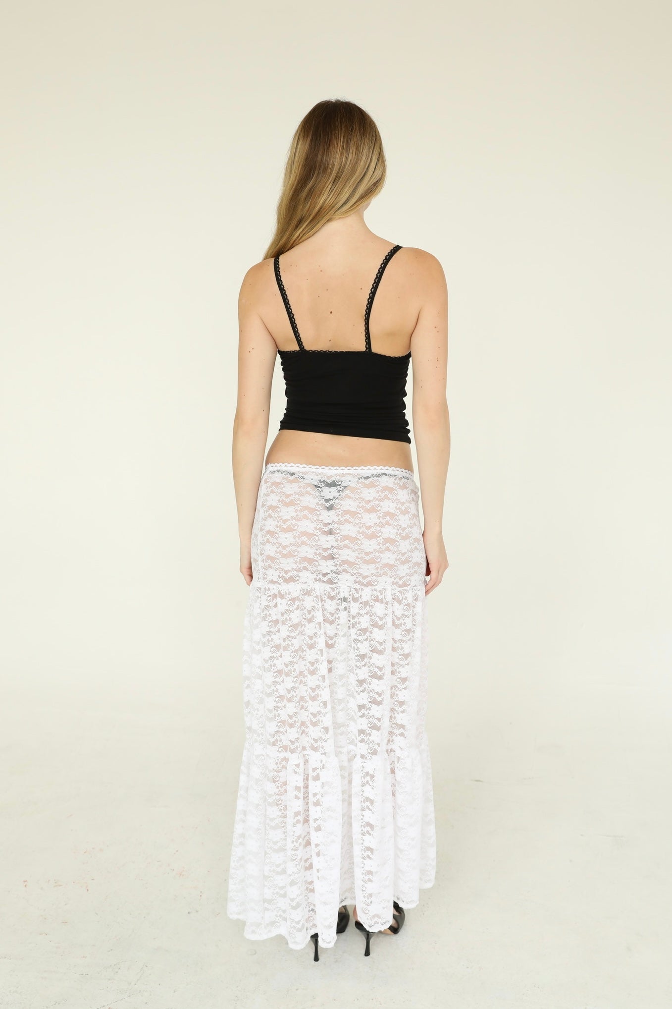the lily maxi skirt // white