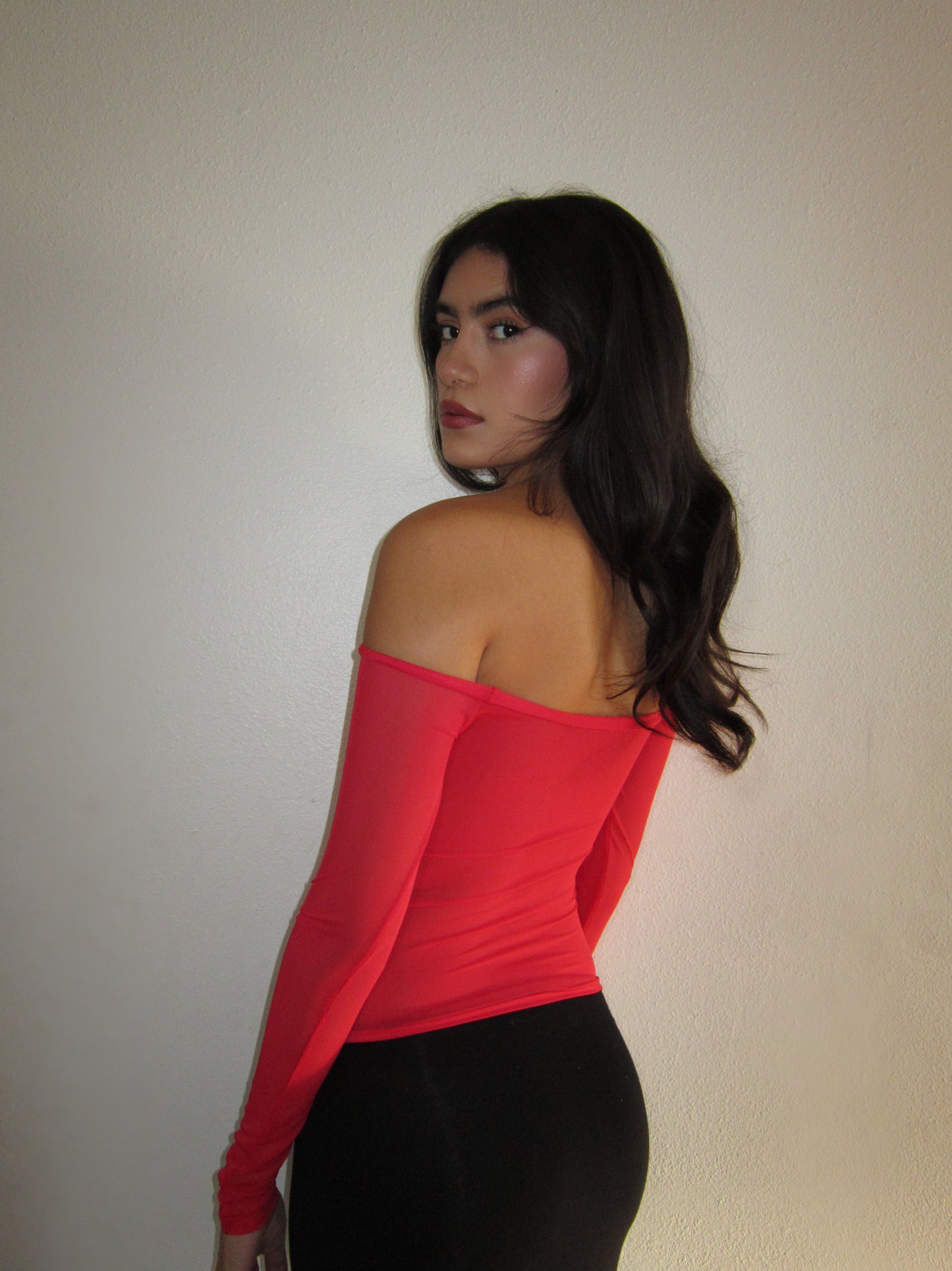 the layla long sleeve // red