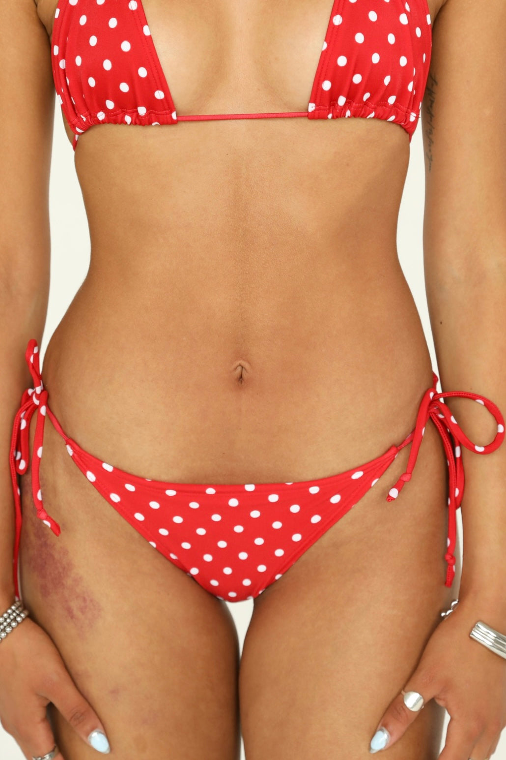 the dottie bikini bottoms // red