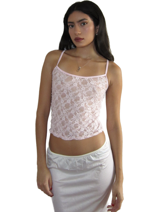 the rosa cami top // baby pink