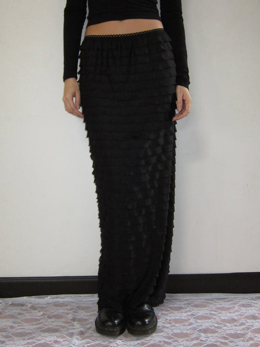 the donna maxi skirt // black