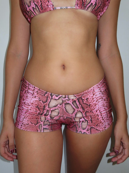 the slytherin swim shorts // pink