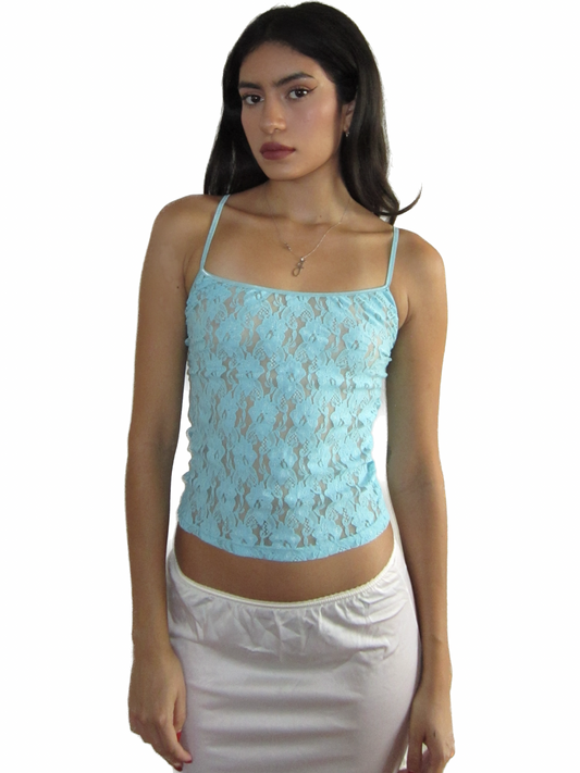 the rosa cami top // turquoise
