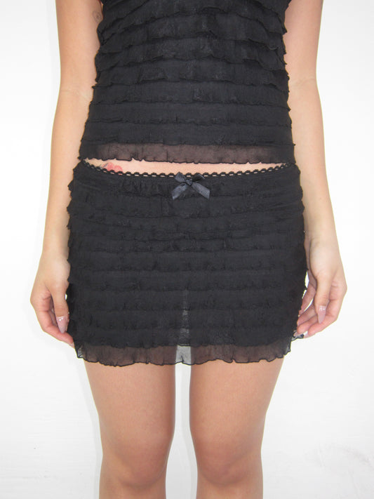 the donna mini skirt // black