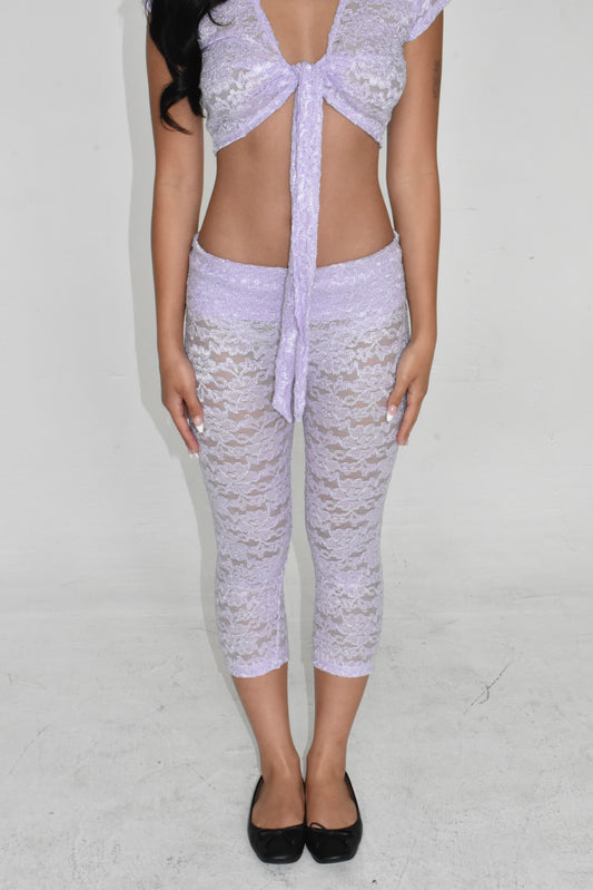 the serena capris // lilac
