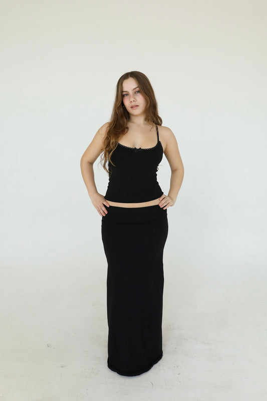 the julie maxi skirt // black