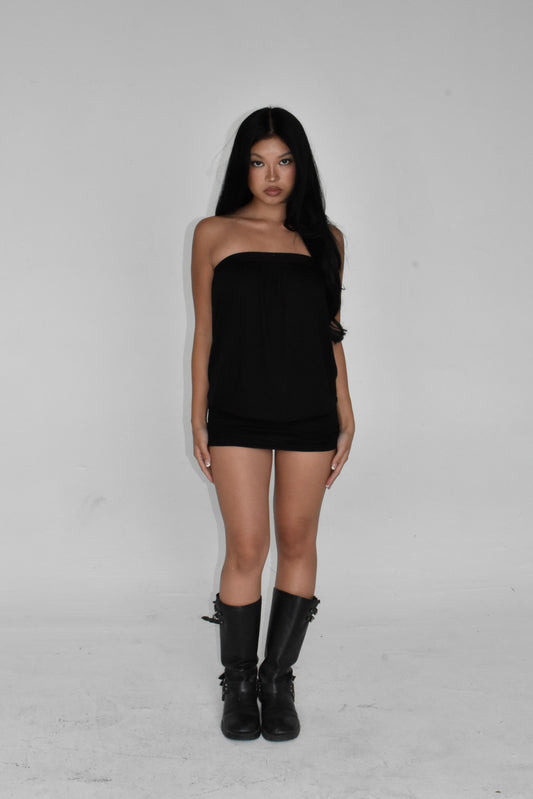 the marina mini dress // black