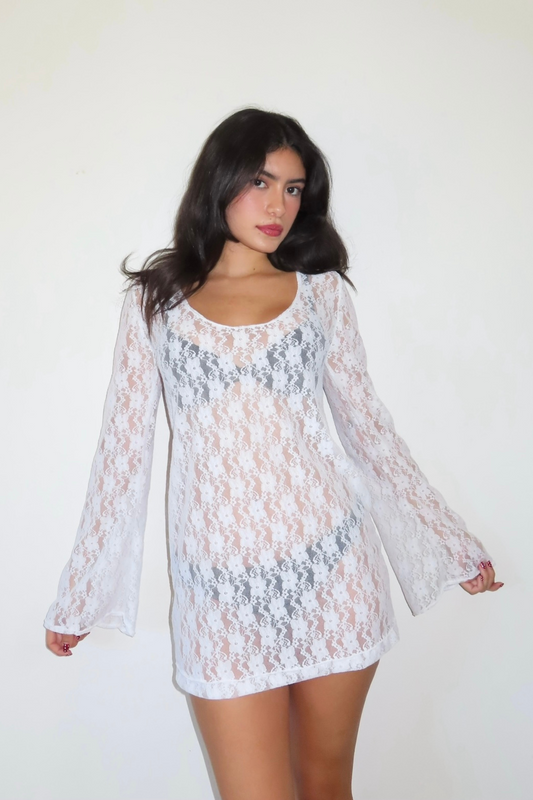 the claire dress // white