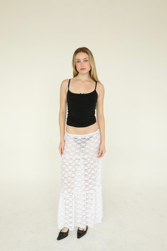 the lily maxi skirt // white