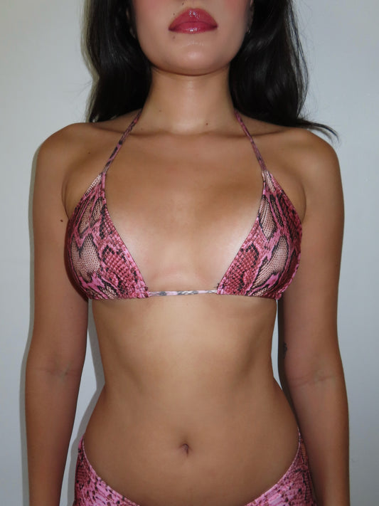 the slytherin bikini top // pink