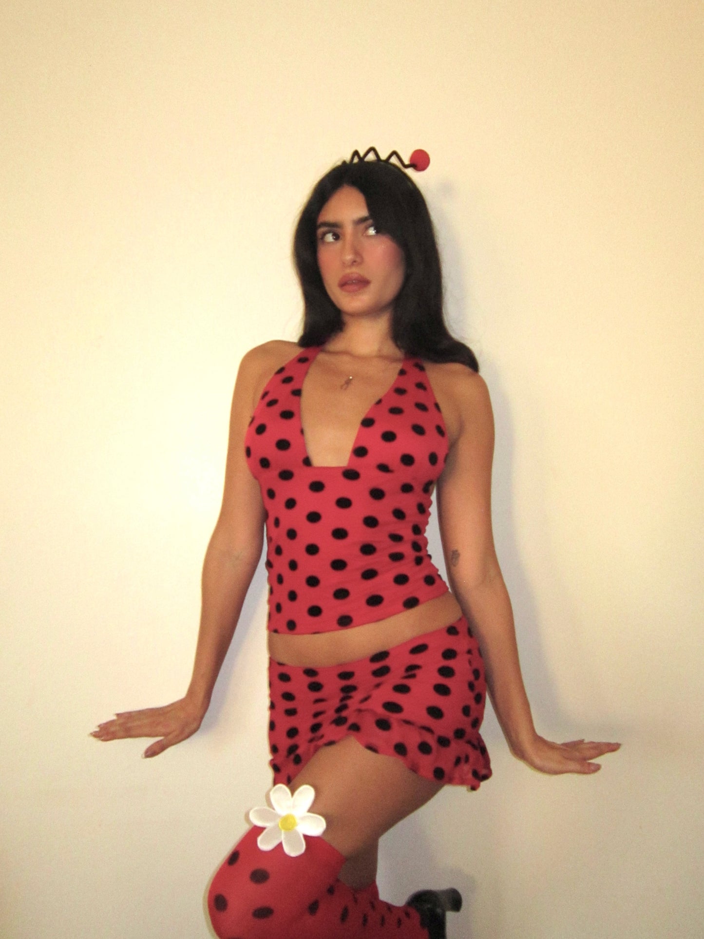 the ladybug mini skirt