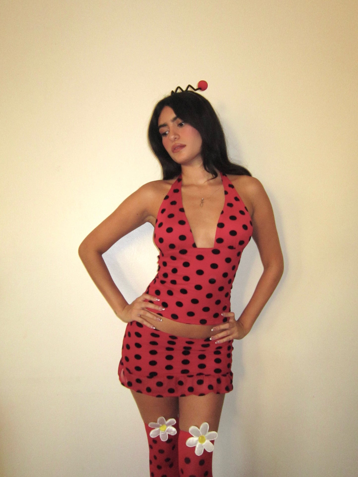 the ladybug mini skirt