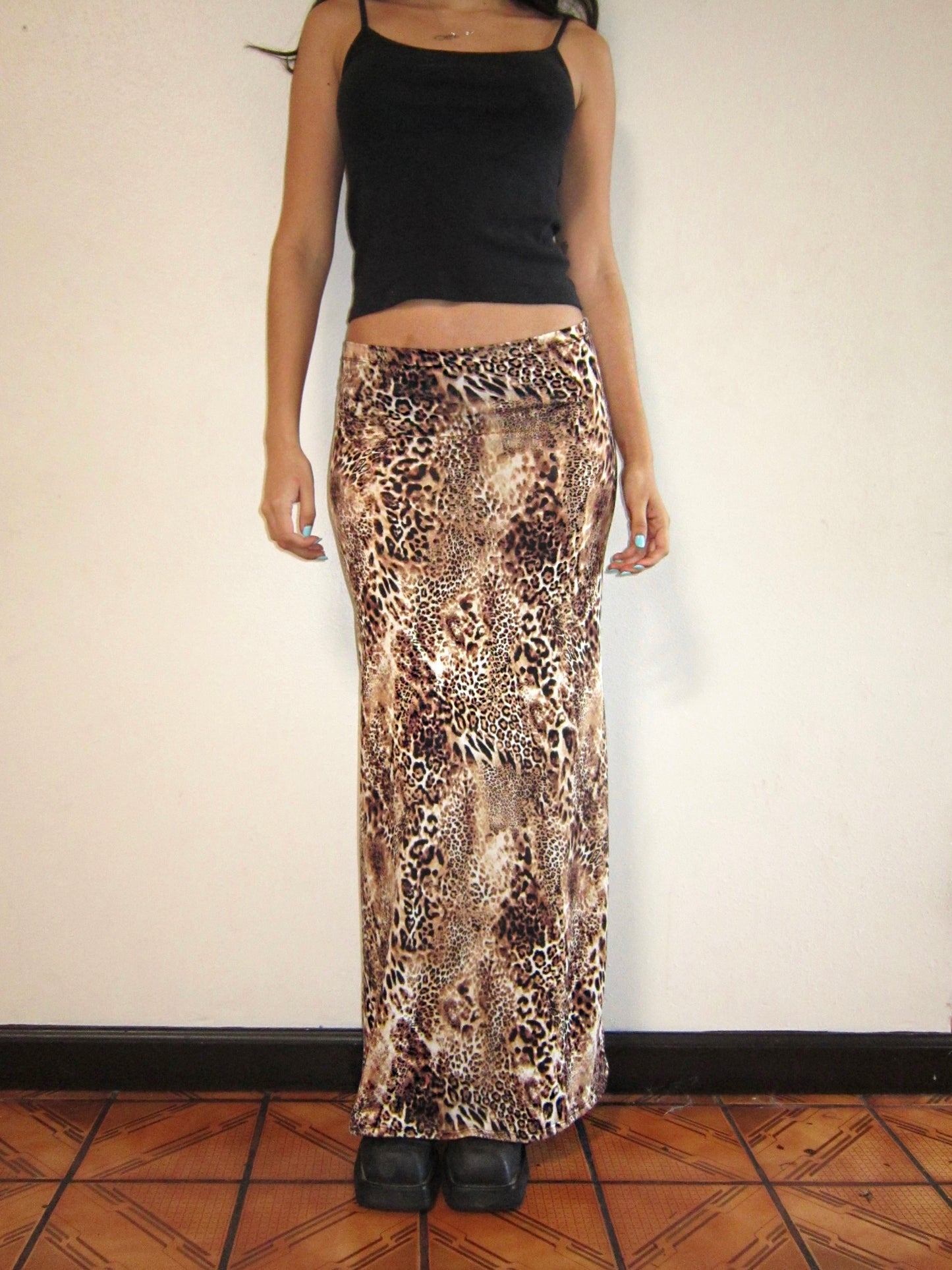 the emma maxi skirt // cafe leopard