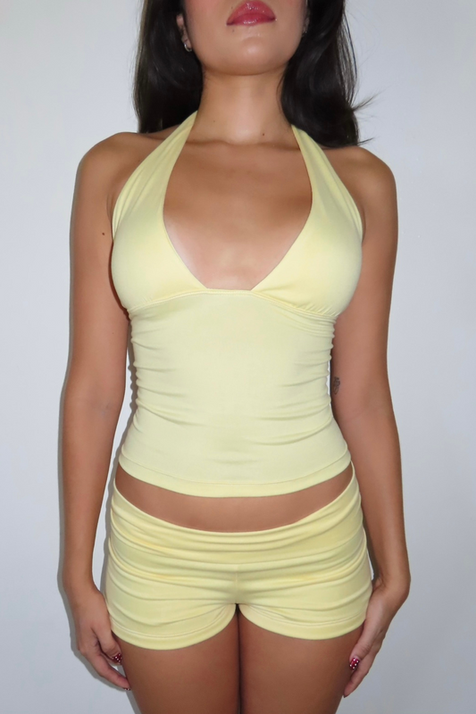 the soleil shorts // yellow