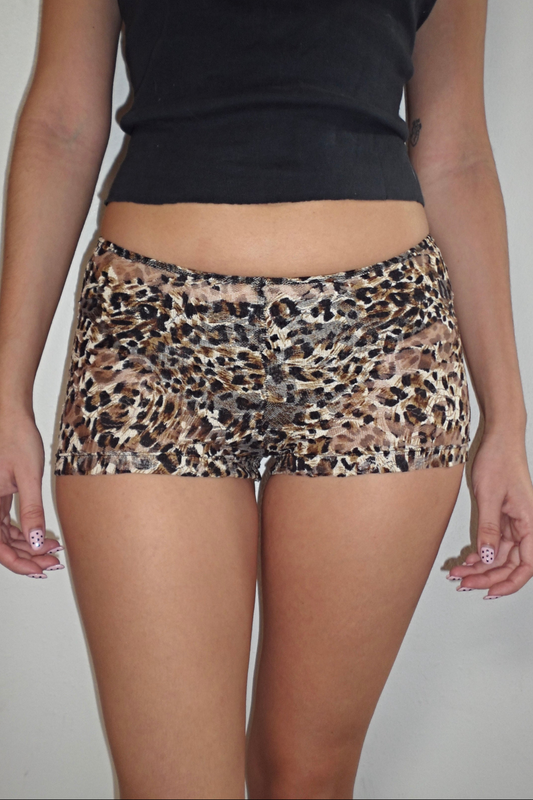 cheetah lace shorties