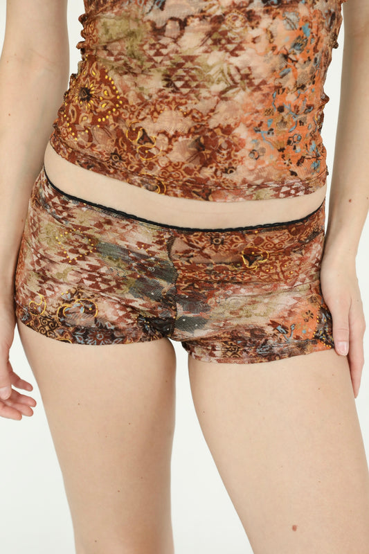 the emily shorts // cafe multi-print