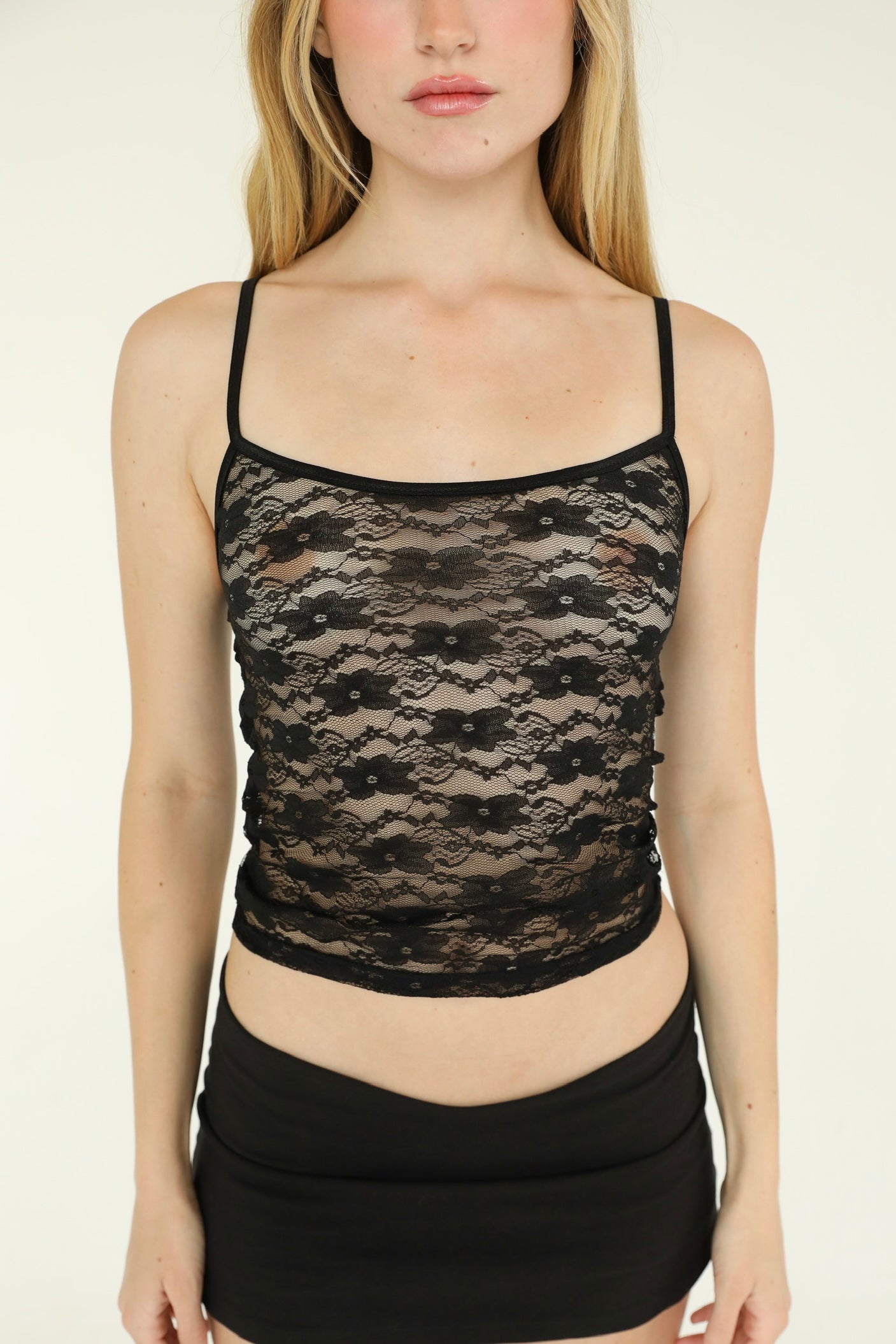 the rosa cami top // black