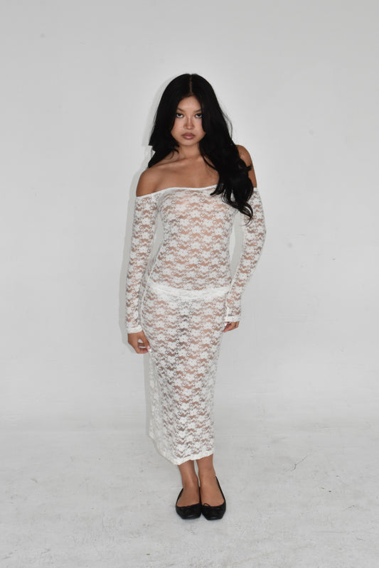 the carmen dress // white