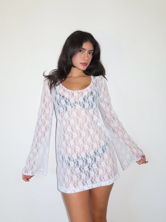 the claire dress // white