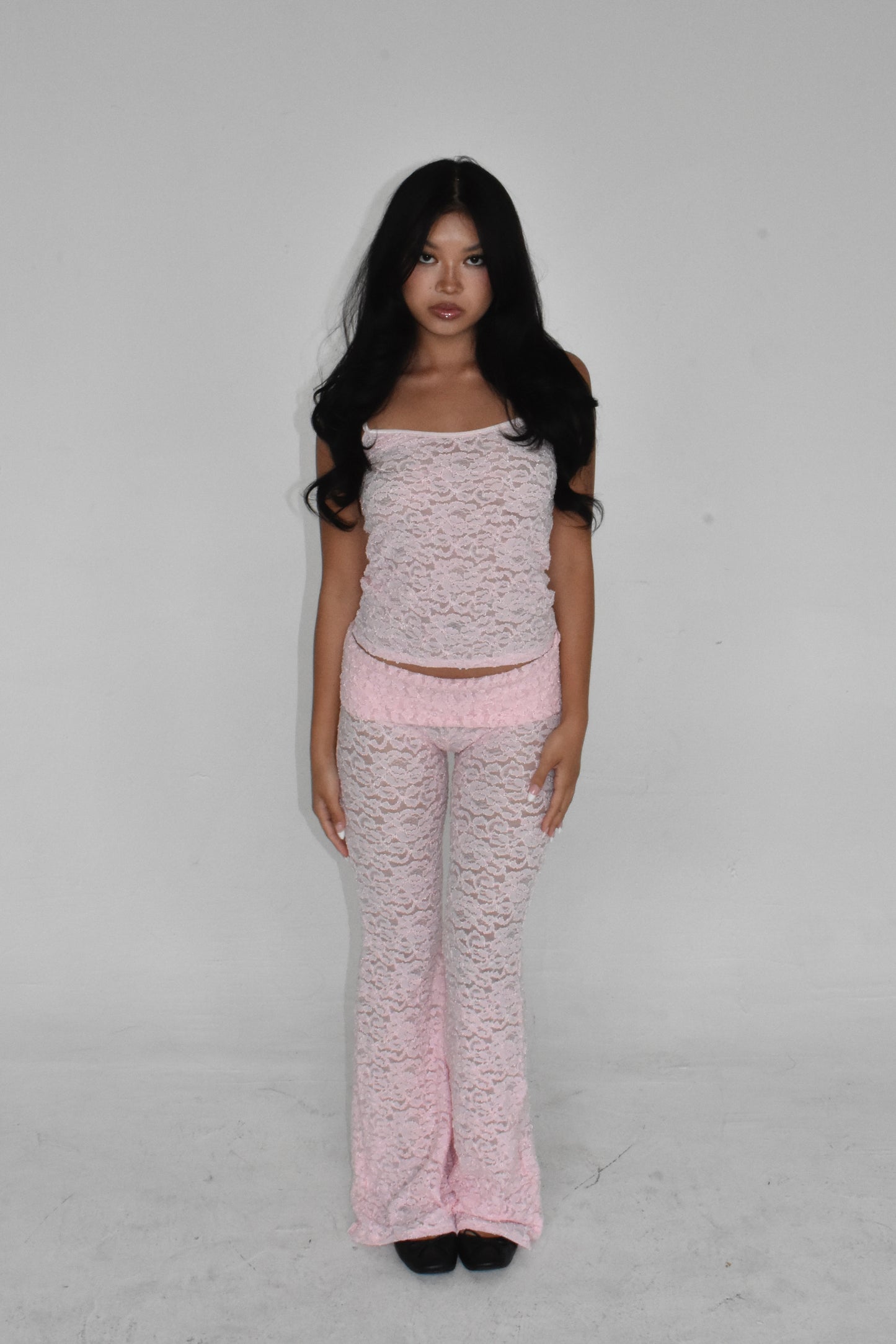 the serena pants // baby pink