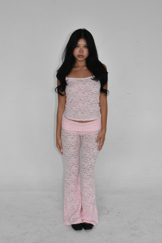 the serena pants // baby pink
