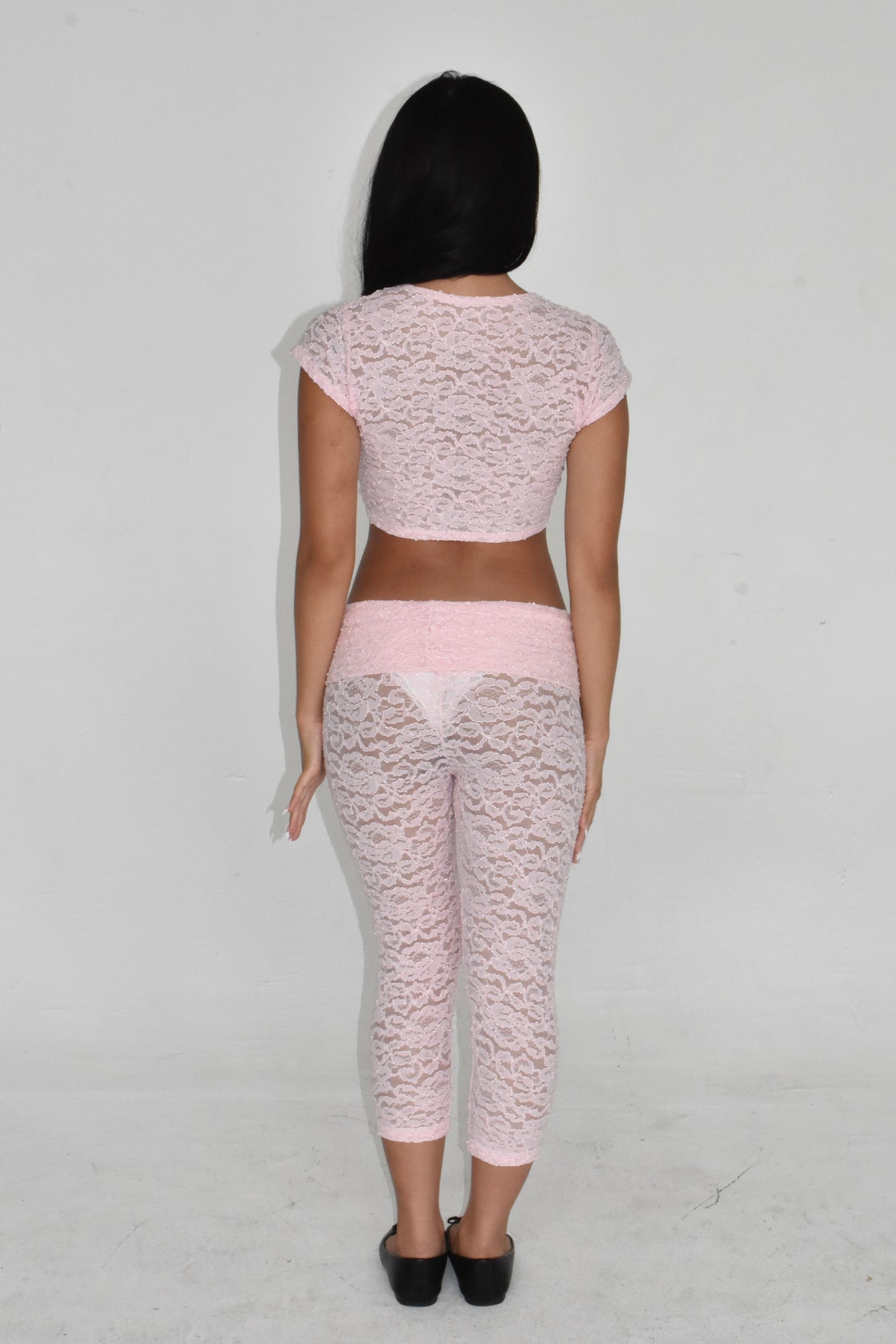 the dolly wrap top // baby pink