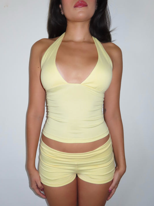 the soleil shorts // yellow