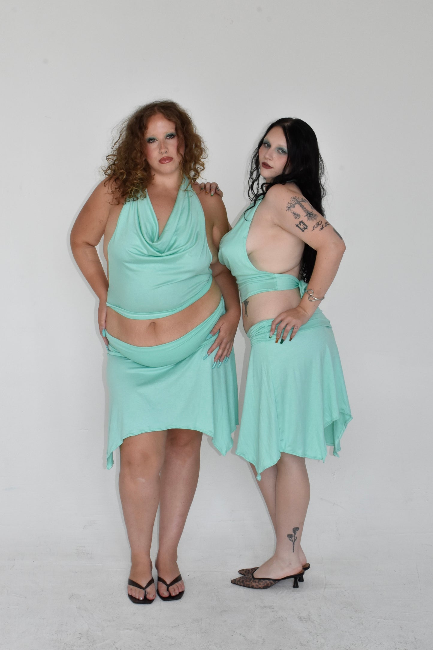 the sirena top // turquoise