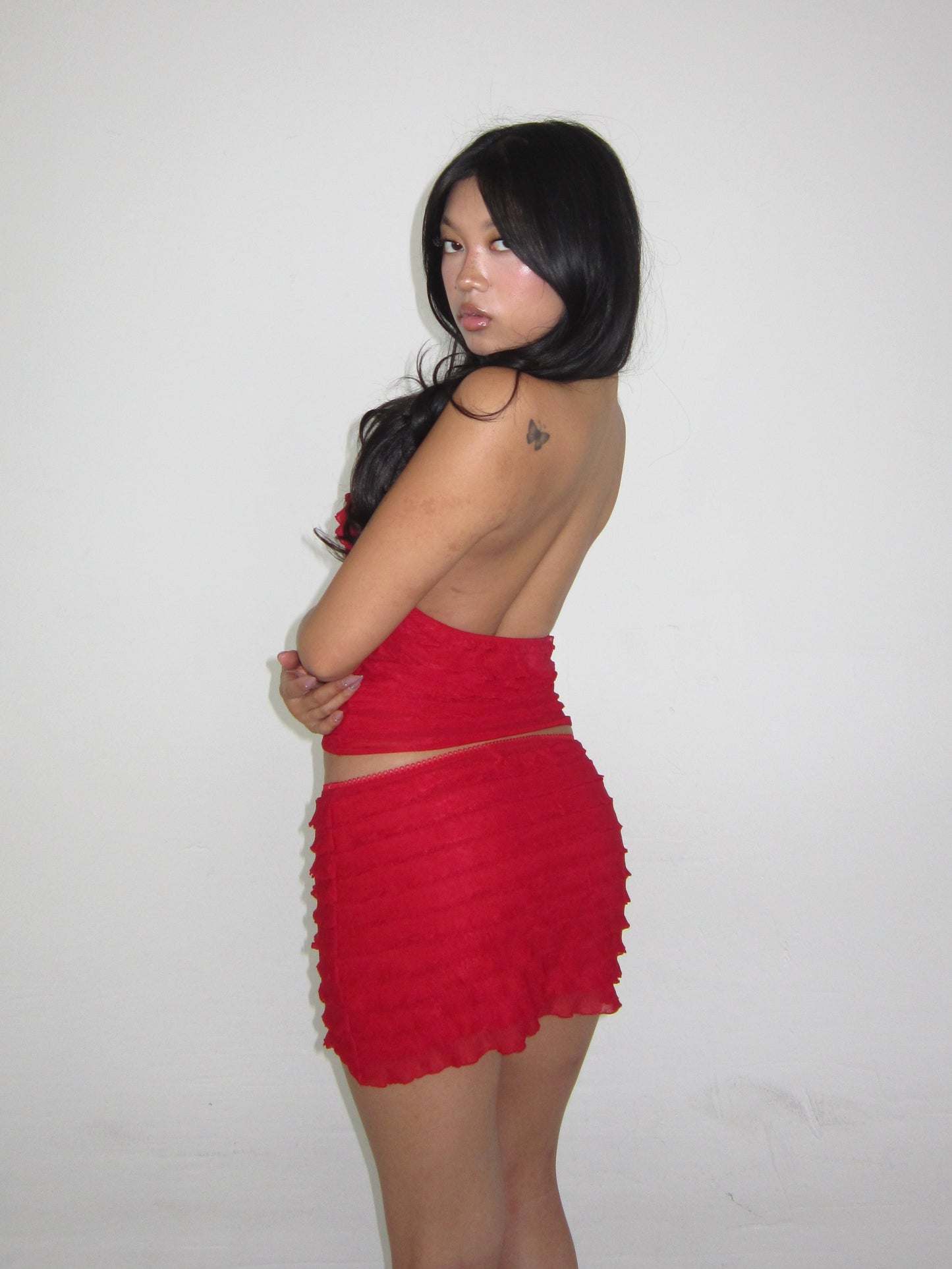 the donna halter top // red