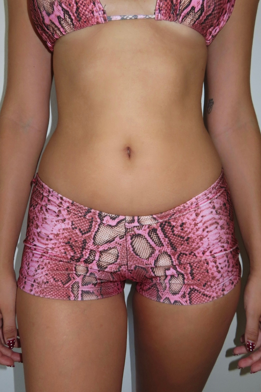 the slytherin swim shorts // pink