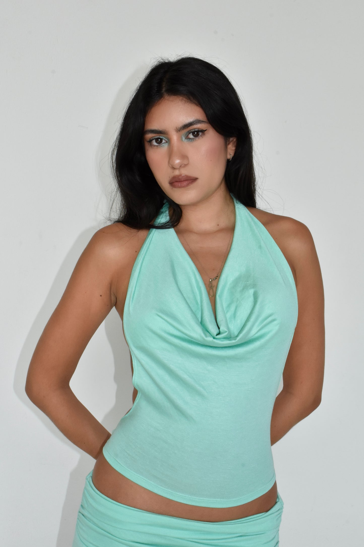 the sirena top // turquoise