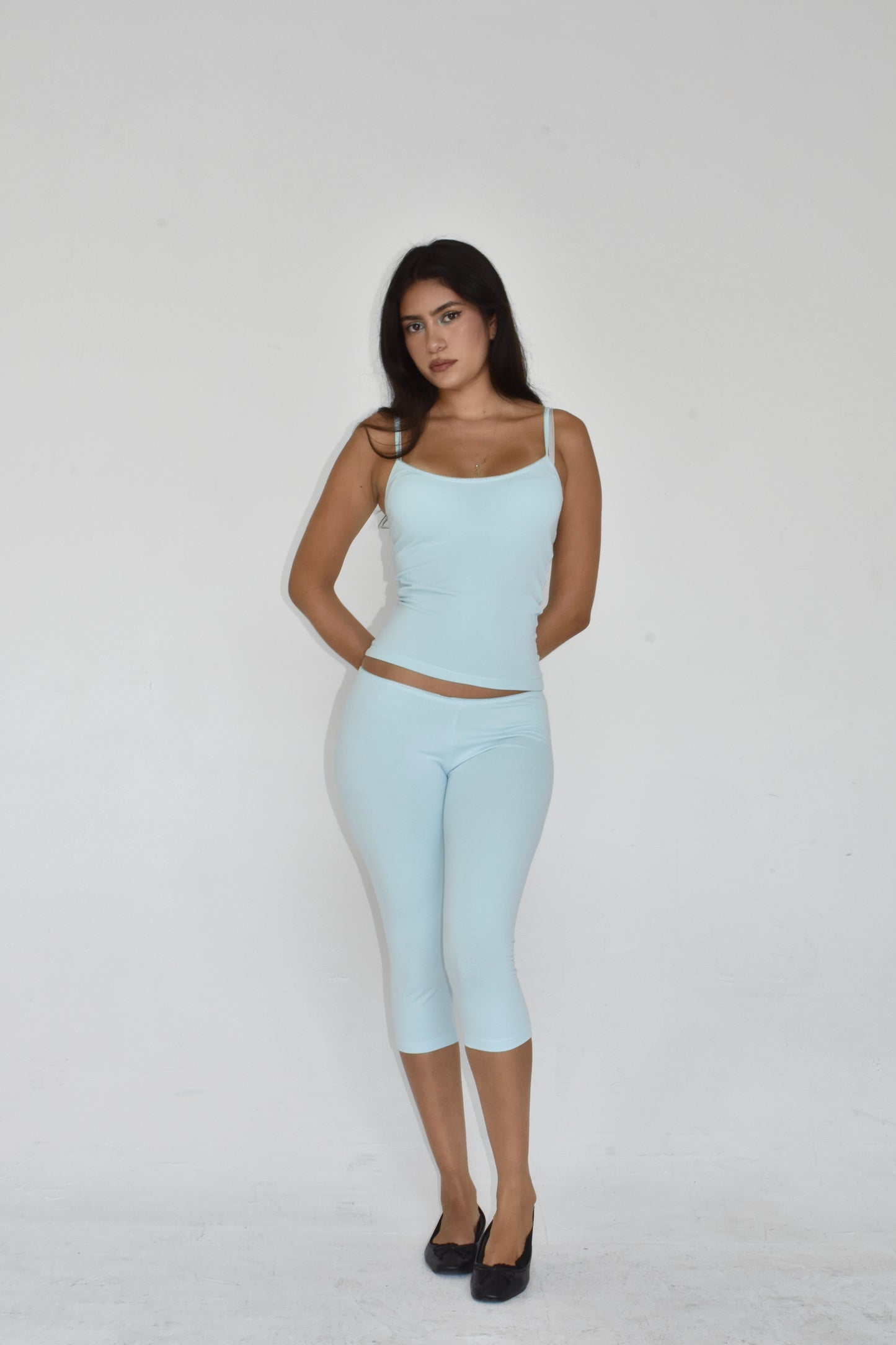 the julie capris // baby blue