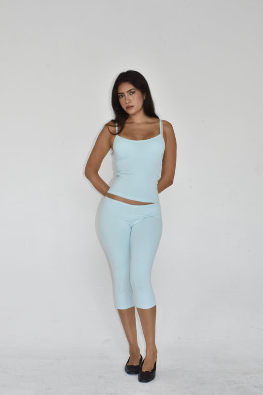 the julie capris // baby blue