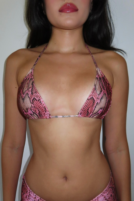 the slytherin bikini top // pink